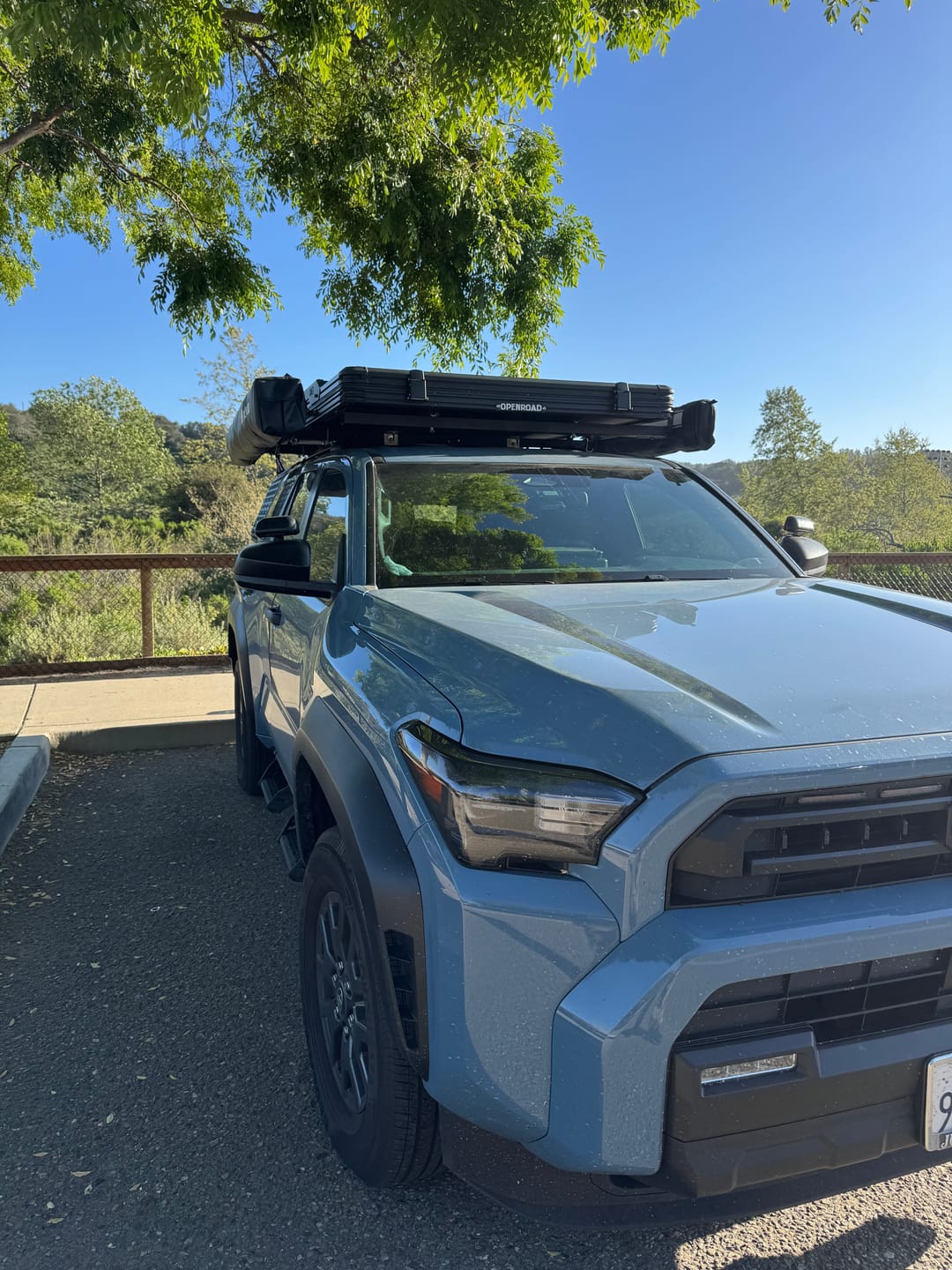 Customer photo review of OPENROAD Aluminum Hard Shell Roof Top Tent-PeakRoof LT V2 Series