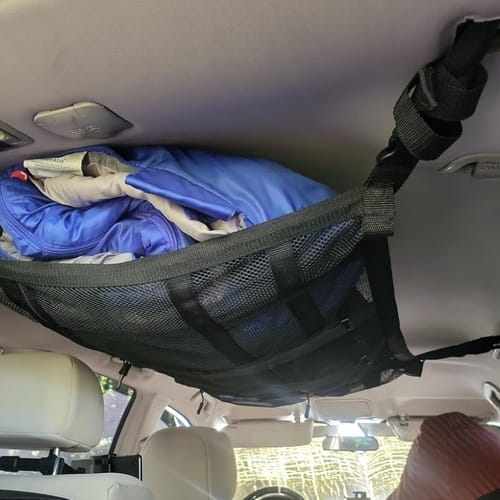 Customer photo review of Ultimate Car Overhead Cargo Net