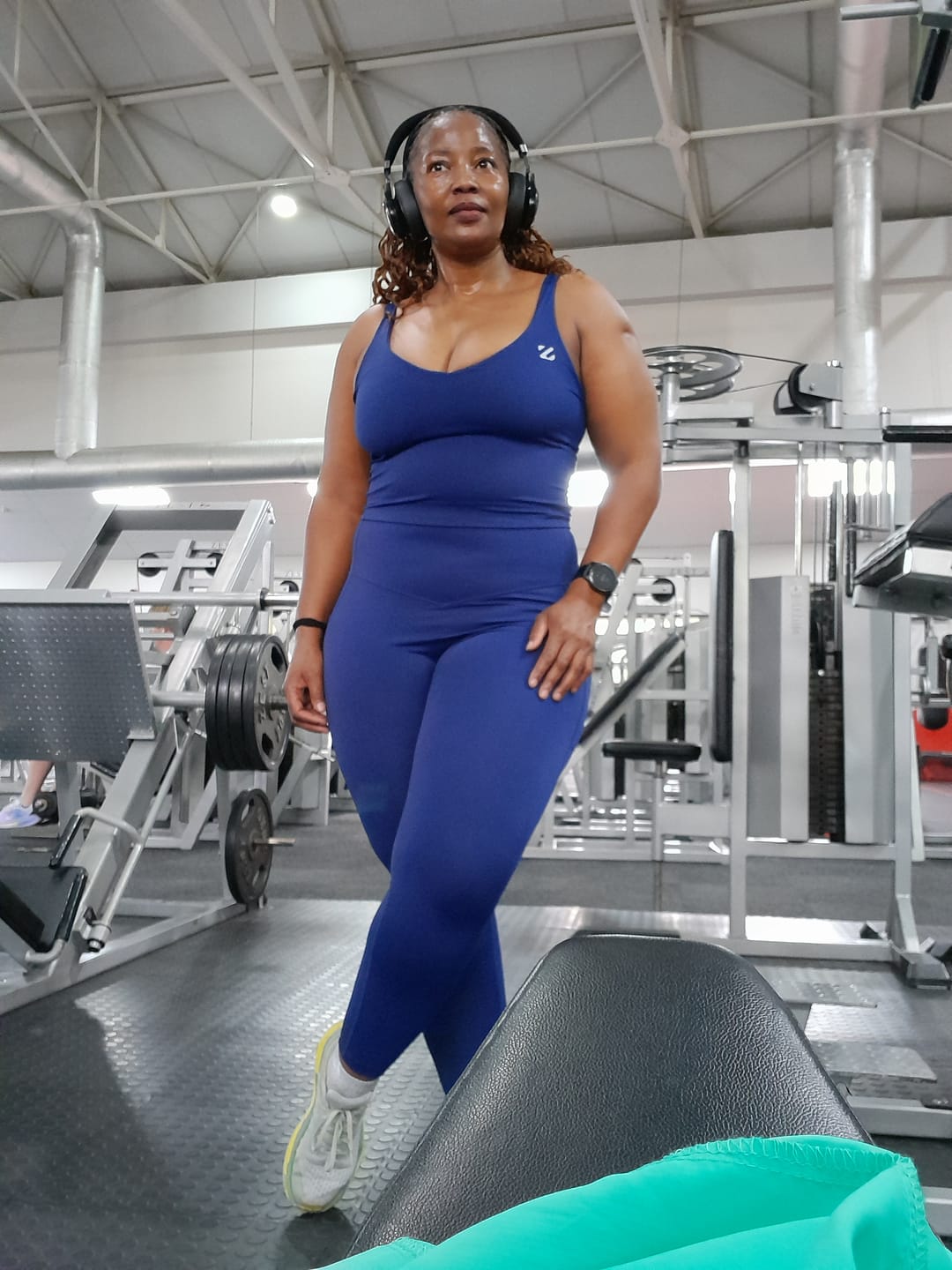 Customer photo review of High Waisted Tummy Control Butt Lifting Leggings with Pockets