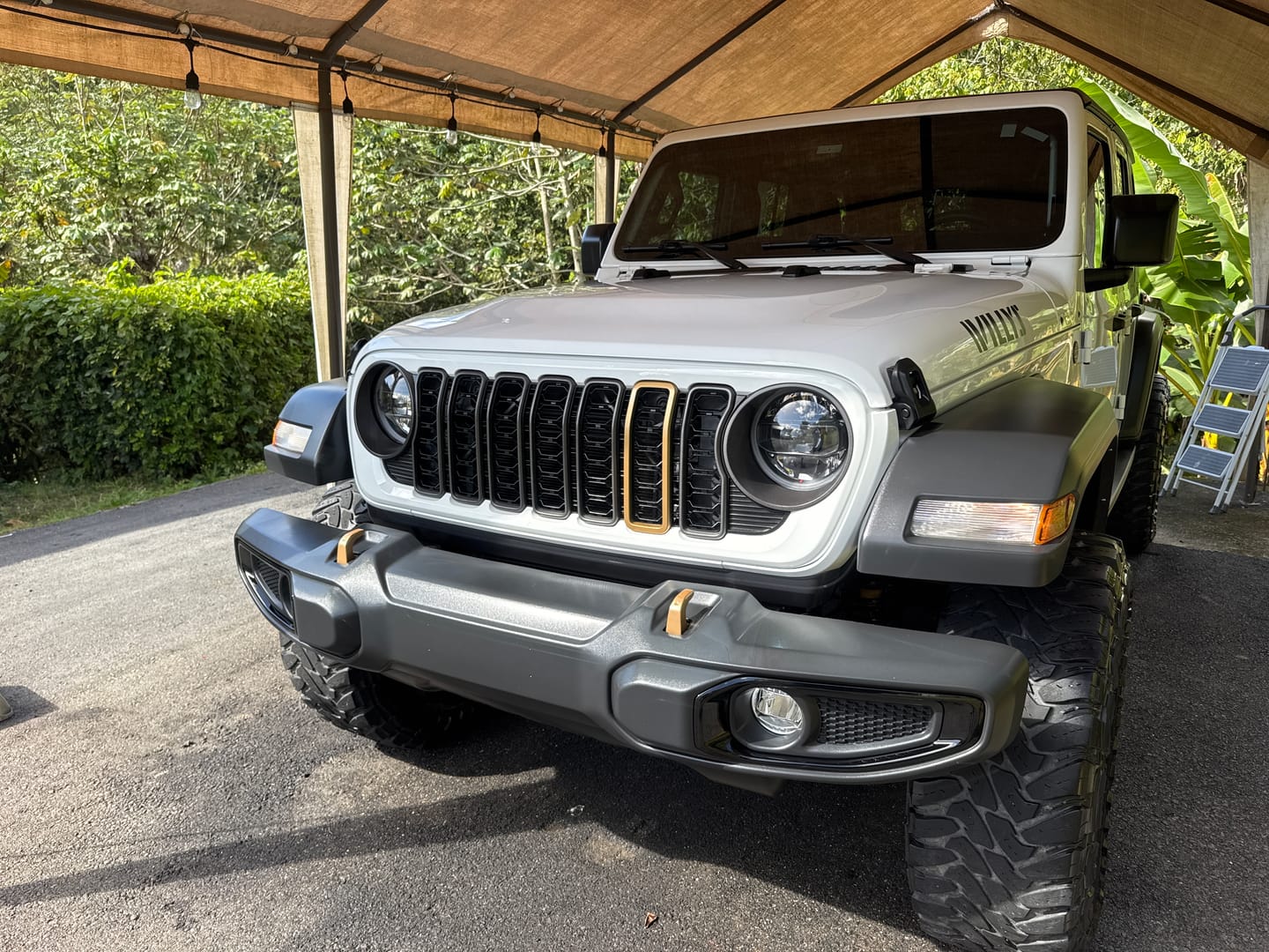 Customer photo review of "Snap On" Accent Slot Cover for 24-25 Grille Wrangler JL JT Grille