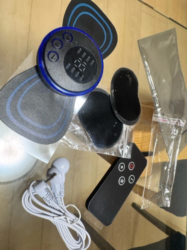 Customer photo review of Masajeador muscular portátil
