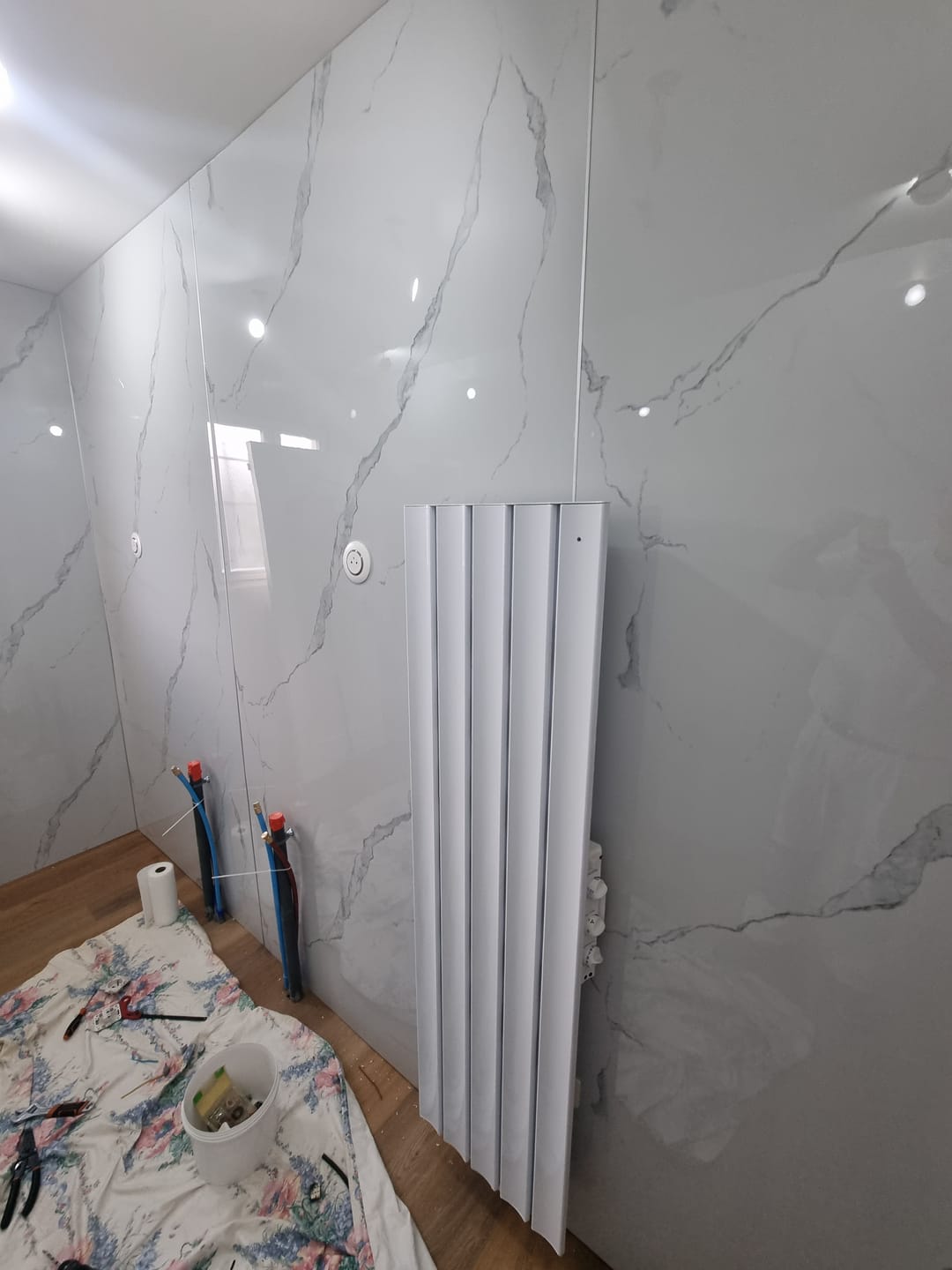 Customer photo review of Baguette de jonction aluminium pour pvc/spc/feuille de pierre