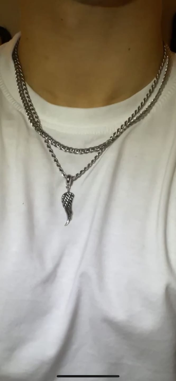 Customer photo review of ANGEL WING - SILVER