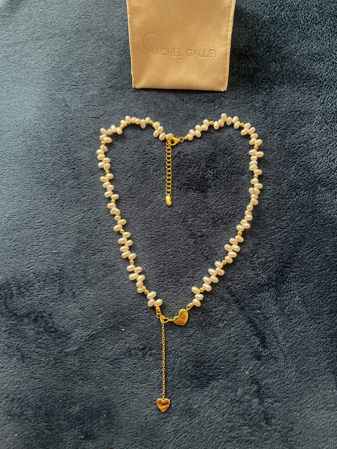 Customer photo review of Essential White Fresh Water Pearl Necklace