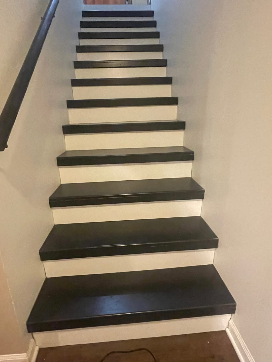 Customer photo review of Anderson Tuftex Cork Herringbone Stair Runner