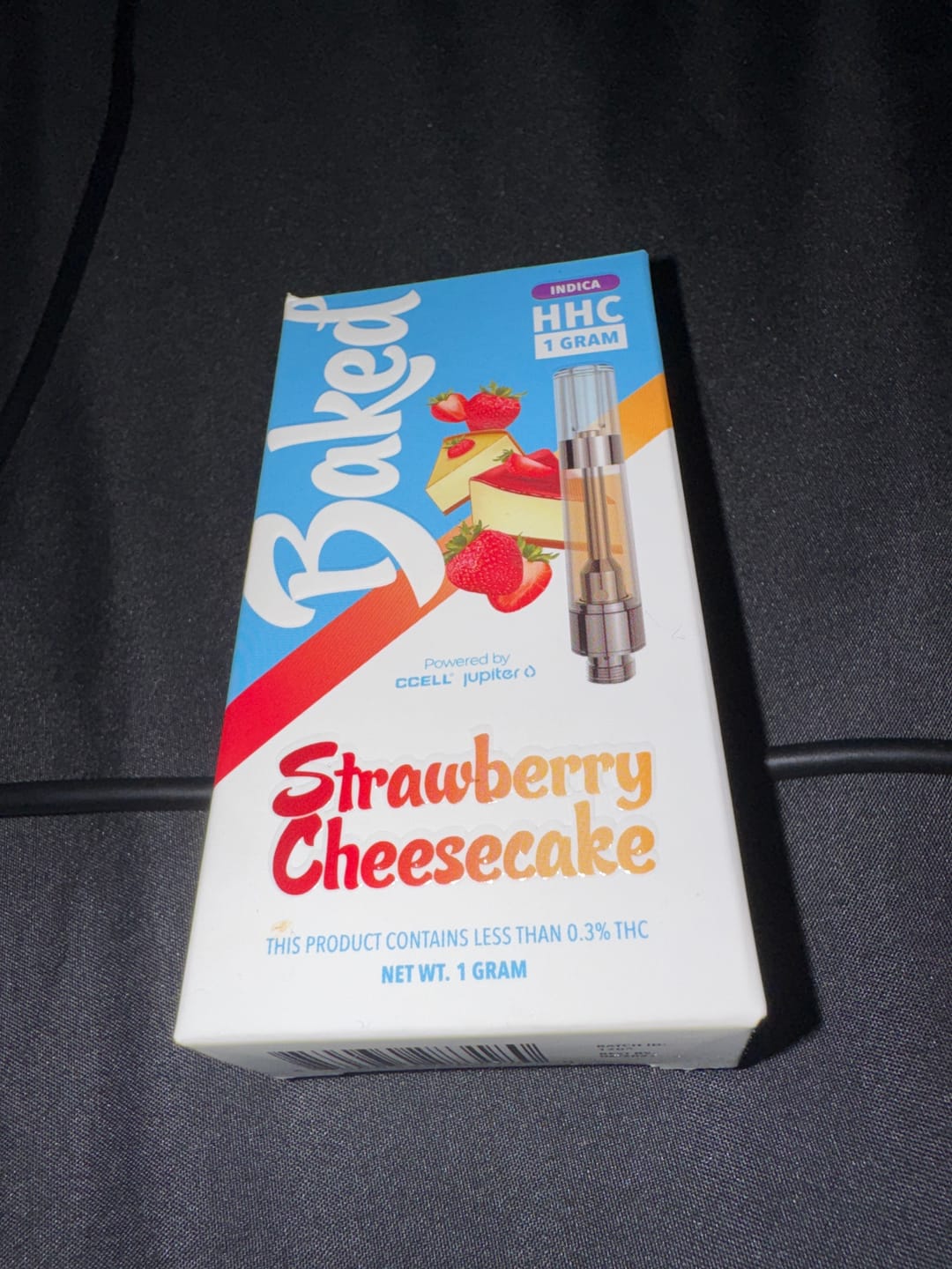 Customer photo review of 1 Gram HHC Vape Cartridge - Blueberry Cookie | Indica