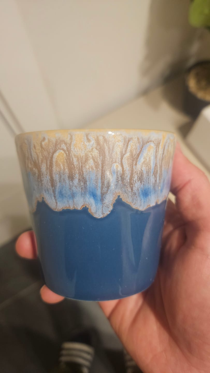 Customer photo review of כוס קפוצ'ינו - סדרת ים