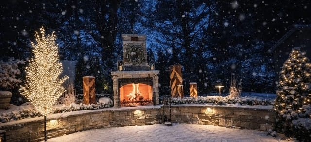 Customer photo review of Fern with Stem Garden Columns  – Metal Outdoor Sculpture & Well Cover – Rustic Steel Garden Decor