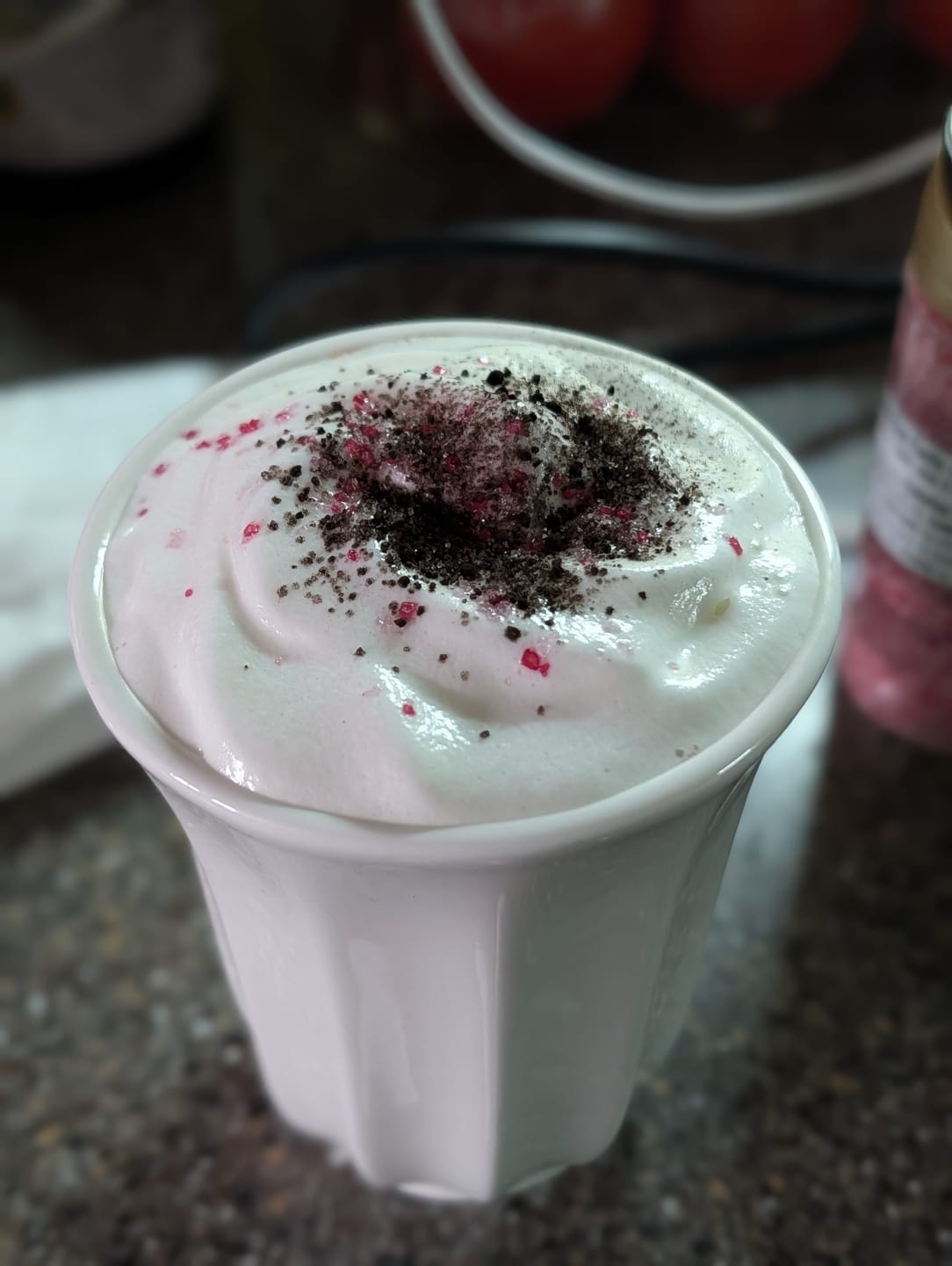 Customer photo review of Peppermint Dark Hot Chocolate