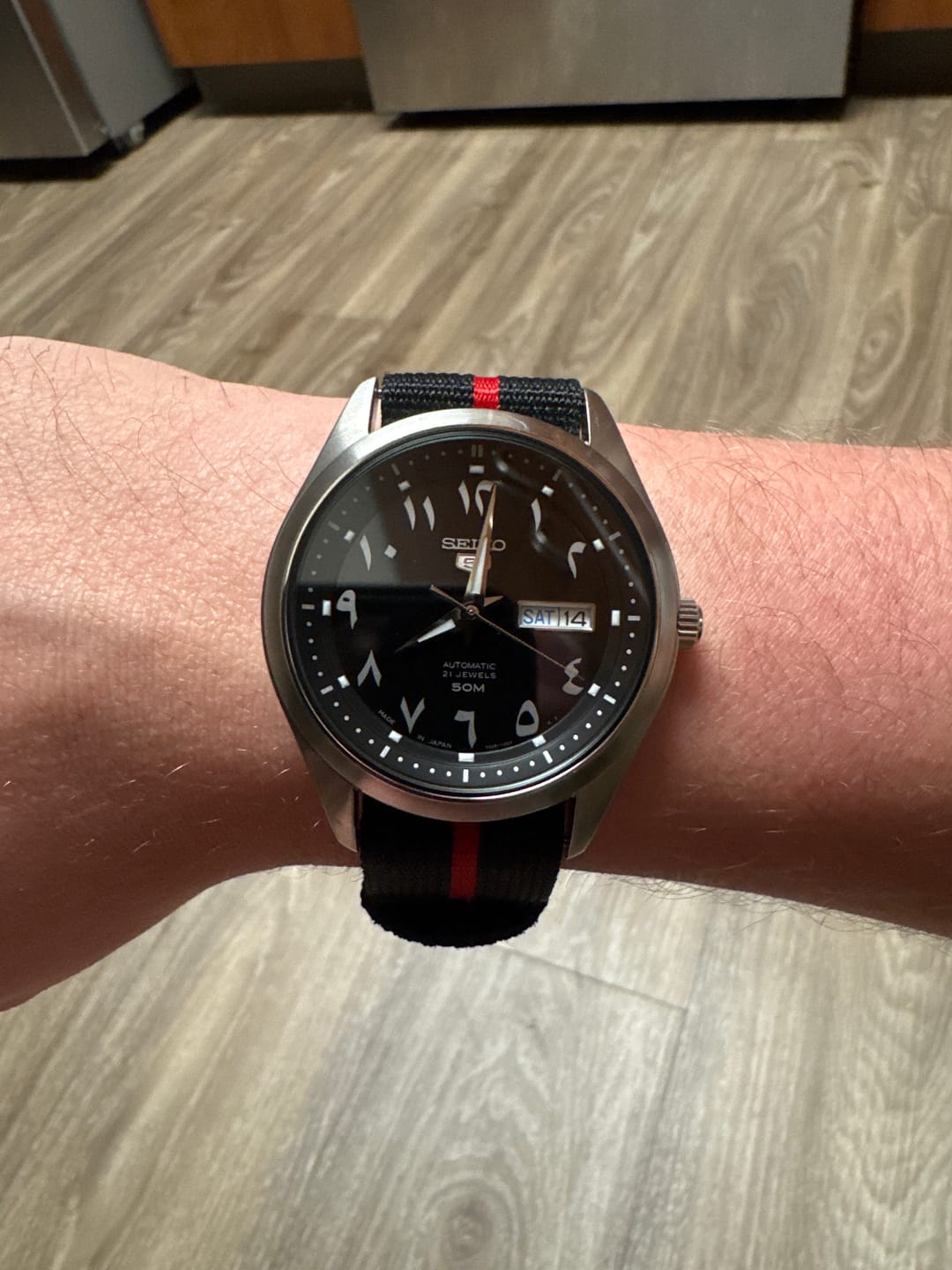 Customer photo review of Glomar Explorer - Hook & Loop Strap Striped