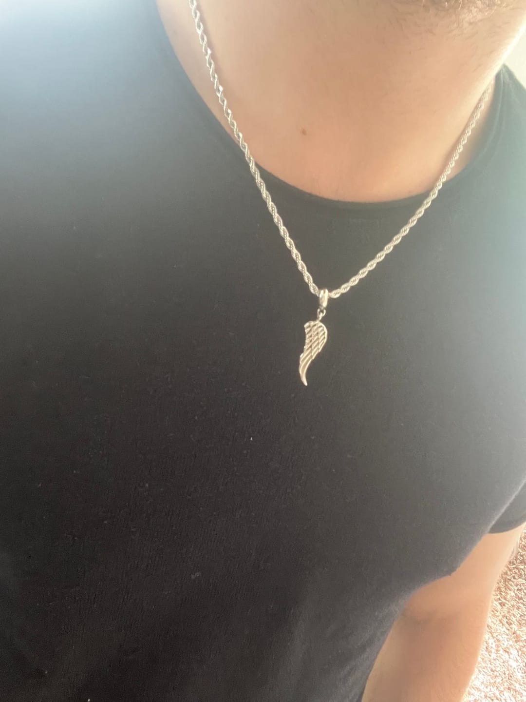 Customer photo review of ANGEL WING - SILVER