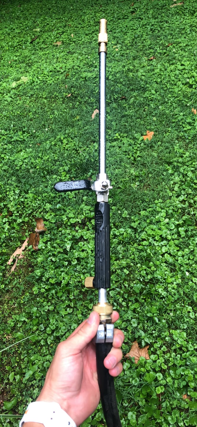 Customer photo review of Hochdruck-Wasserpistole – Strahl-Düse für Gartenschlauch