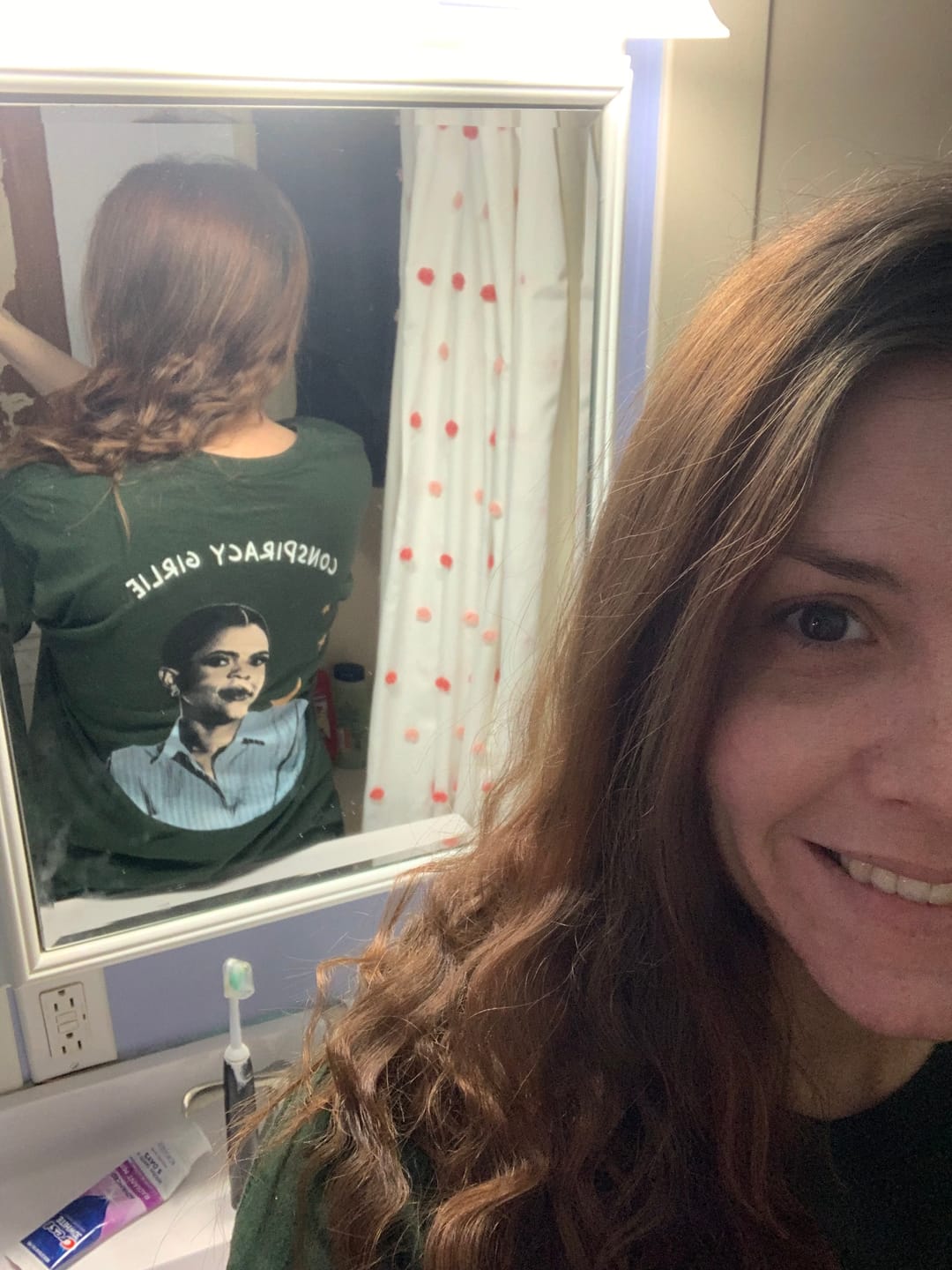 Customer photo review of Conspiracy Girlie T-Shirt