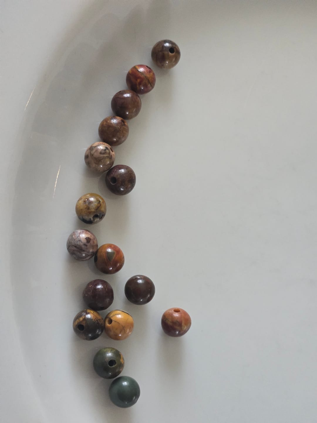 Customer photo review of Picasso Jasper,6mm Round Natural Gemstone Beads, One full strand,Red creek jasper,15.5inch, about60 beads
