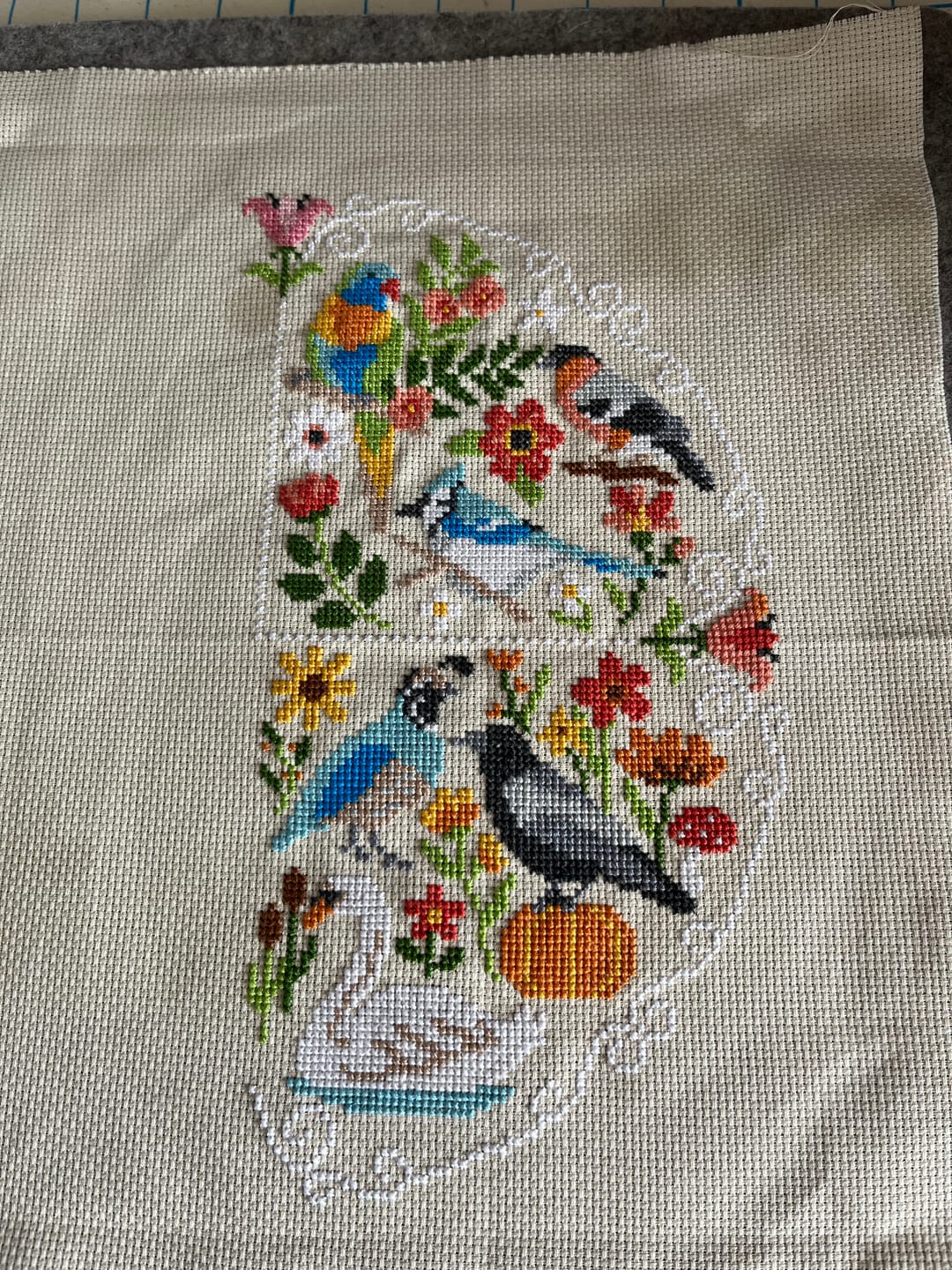 Customer photo review of Song of the Seasons - Cross Stitch Kit