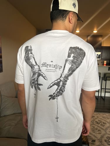 Customer photo review of KNIGHT'S ROSARY TEE