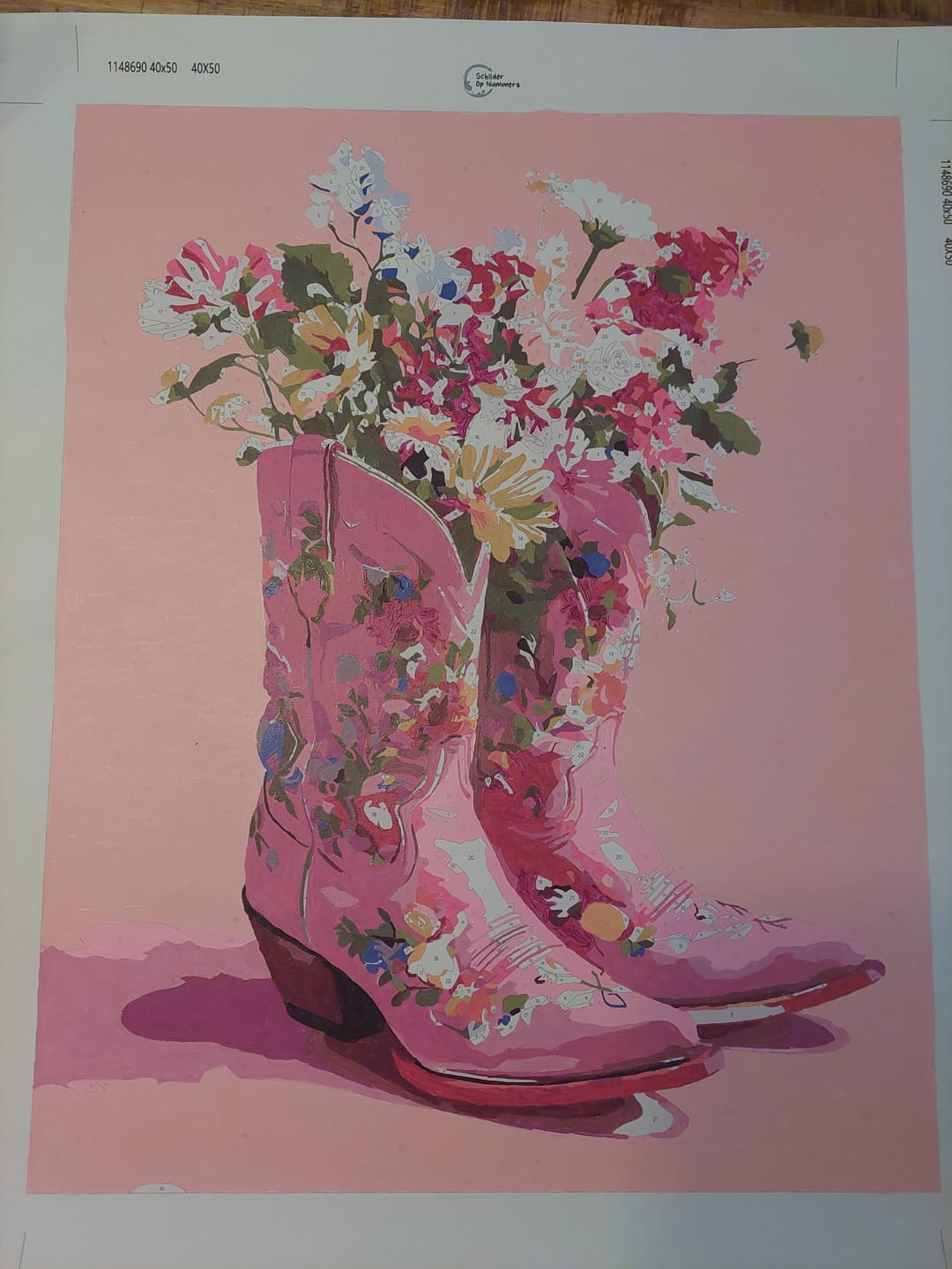Customer photo review of Cowboylaarzen met bloemen