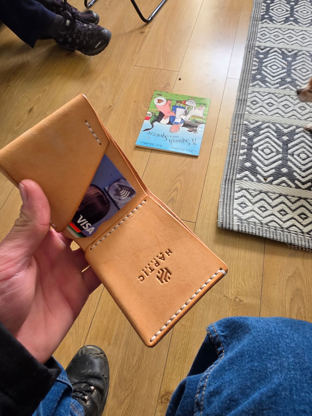 Customer photo review of The Fold Wallet