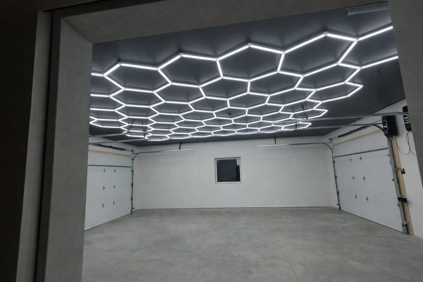 Customer photo review of Hexagon Garage Lights