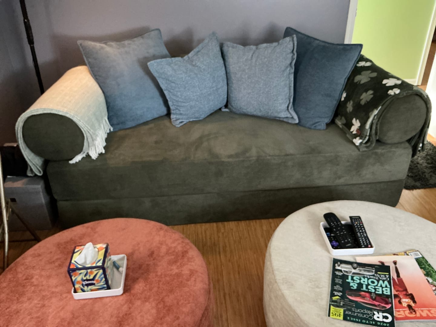 Customer photo review of C8 Round Pouf Ottoman