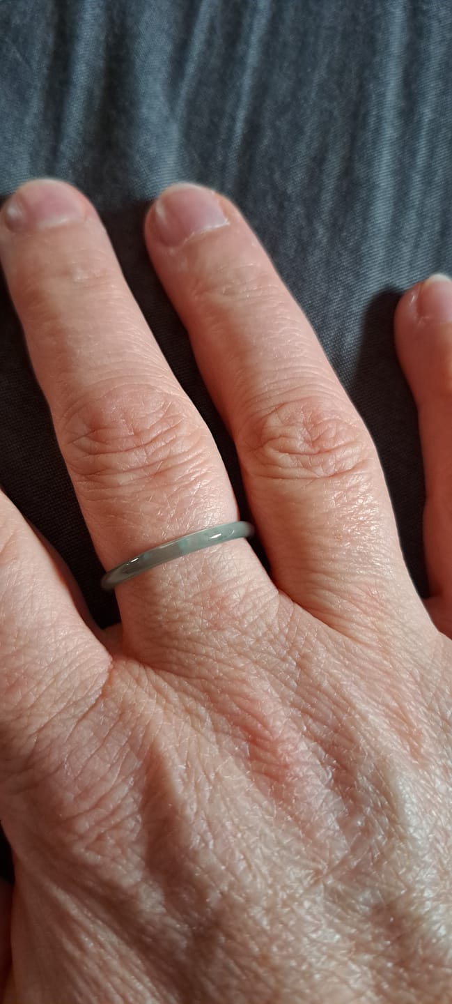 Customer photo review of Buddha Stones Natürlicher Jade Wohlstand Glücksring