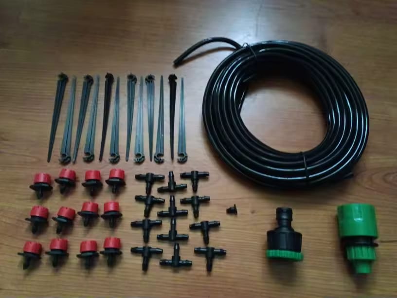 Customer photo review of 20m Mikro-Bewässerungssystem – Verstellbare Tropfer & Nebel