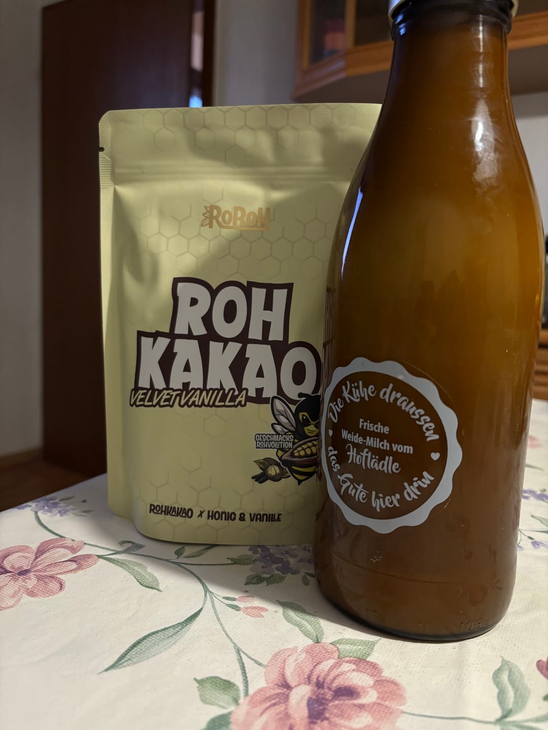 Customer photo review of Rohkakao Topping - Velvet Vanilla (Honig & Vanille) 250g