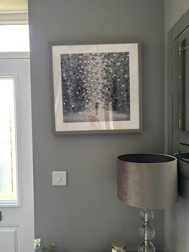 Customer photo review of Foggy Rain Framed Art Print