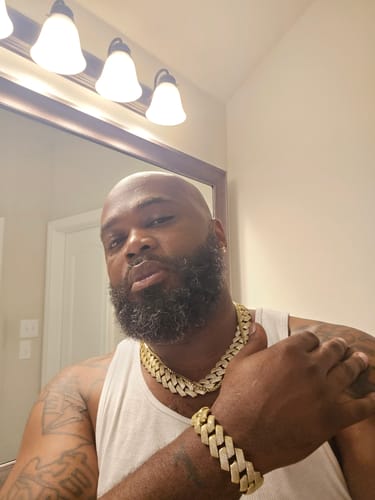 Customer photo review of VVS Cuban Link Chain 14K Gold (ALL SIZES)