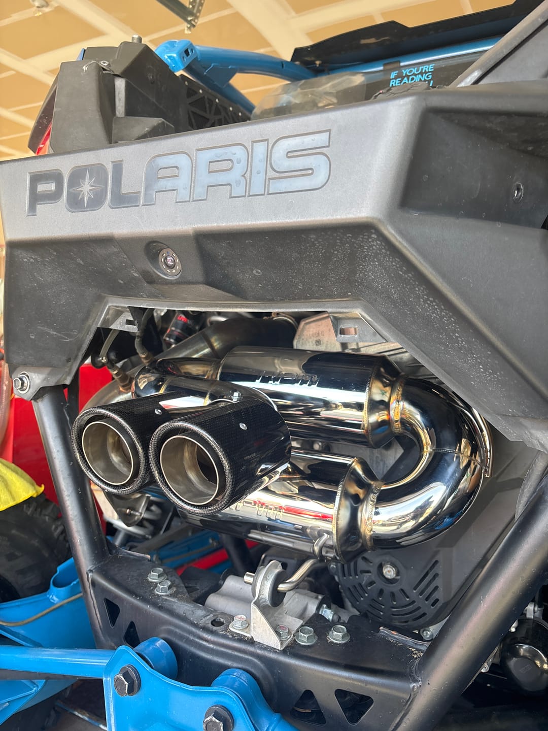 Customer photo review of RPM Polaris RZR Pro R 3" DUAL Sport Muffler W/ 3" Tip
