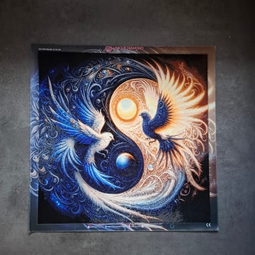 Customer photo review of 5D Diamond Painting – Yin und Yang Phönix-Vögel