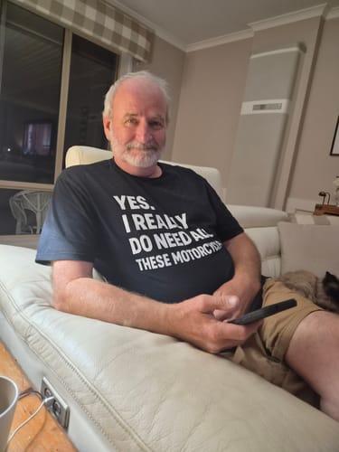 Customer photo review of NEED ALL MOTORCYCLES 026 T Shirt AU