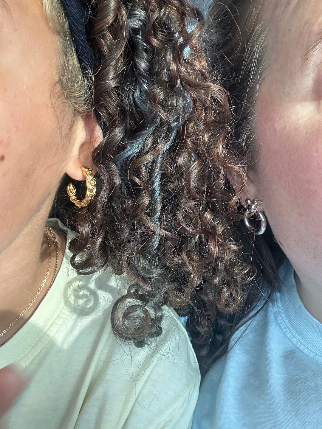 Customer photo review of Leader of the Club Earrings
