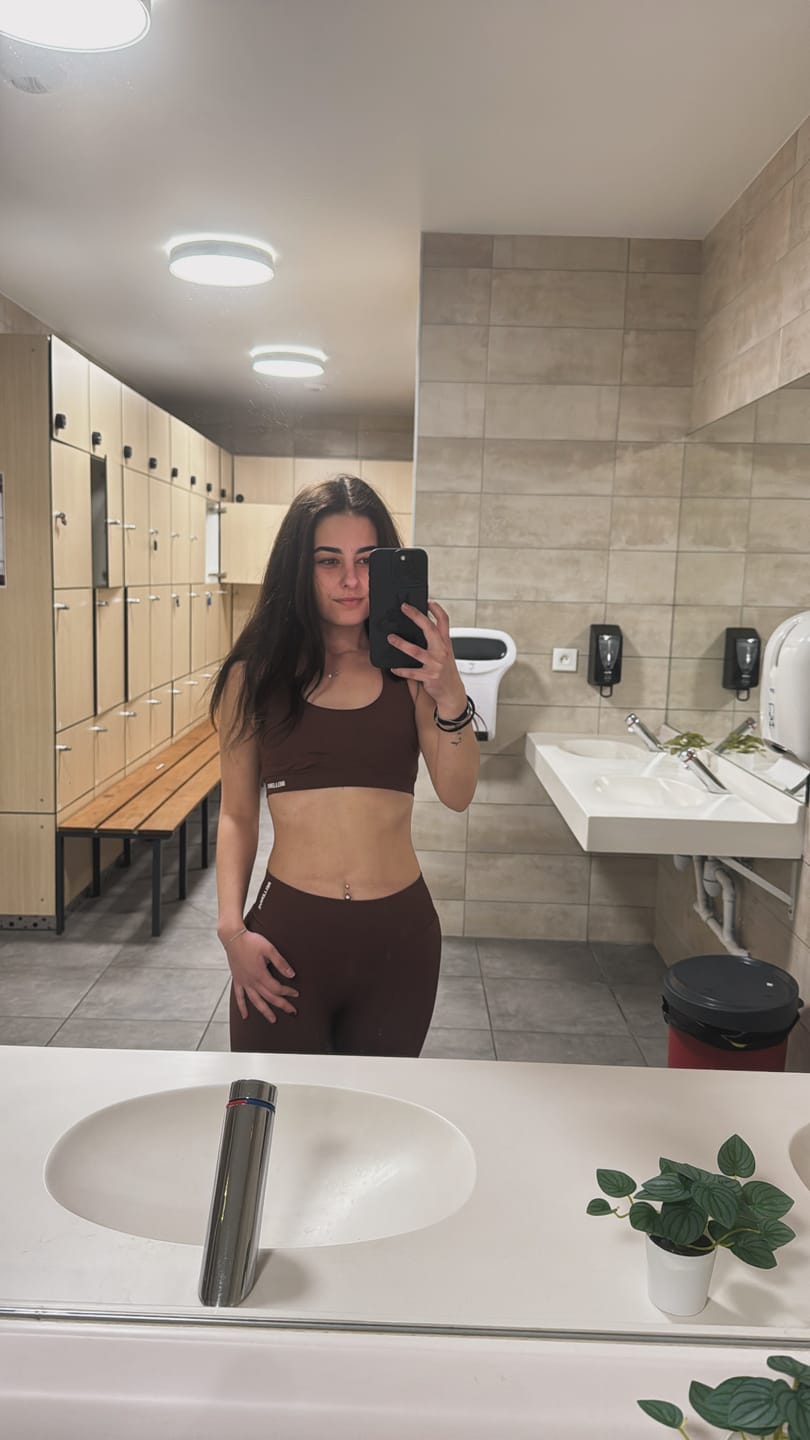 Customer photo review of Legging Ventre-Plat - Bellerive Marron