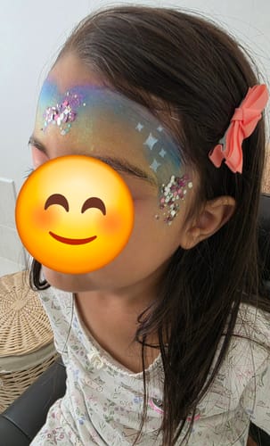 Customer photo review of The FairyTales Face Paint Kit