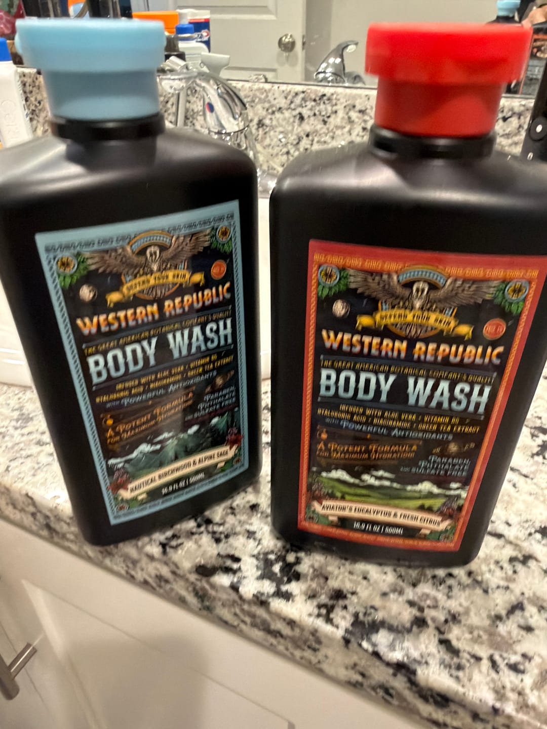 Customer photo review of Body Wash Double Scent Starter Kit