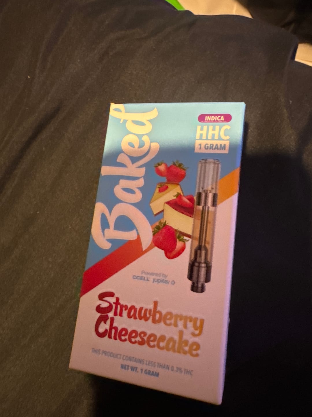 Customer photo review of 1 Gram HHC Vape Cartridge - Blueberry Cookie | Indica