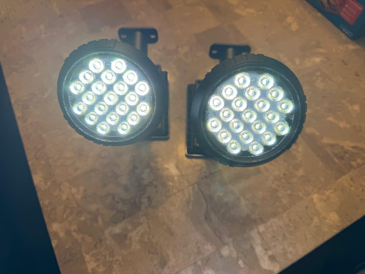 Customer photo review of Solar Garden Spotlight 9 LED – RGB & White, IP65 & Adjustable (2-in-1)