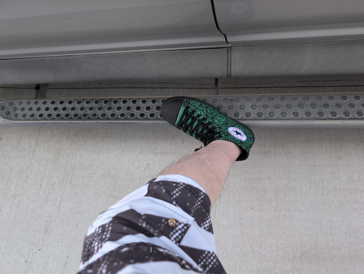 Customer photo review of Chicano St Patrick High Tops ( Black or White Sole )