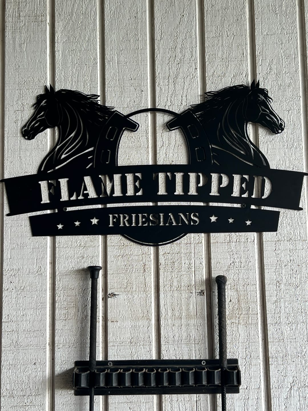 Customer photo review of Horse Ranch Metal Sign