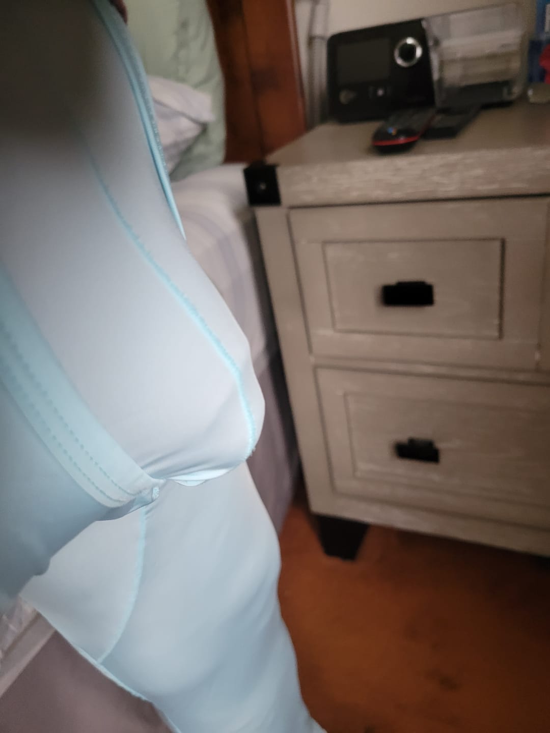 Customer photo review of Men's Long Anti-Chafing Athletic Boxer Briefs