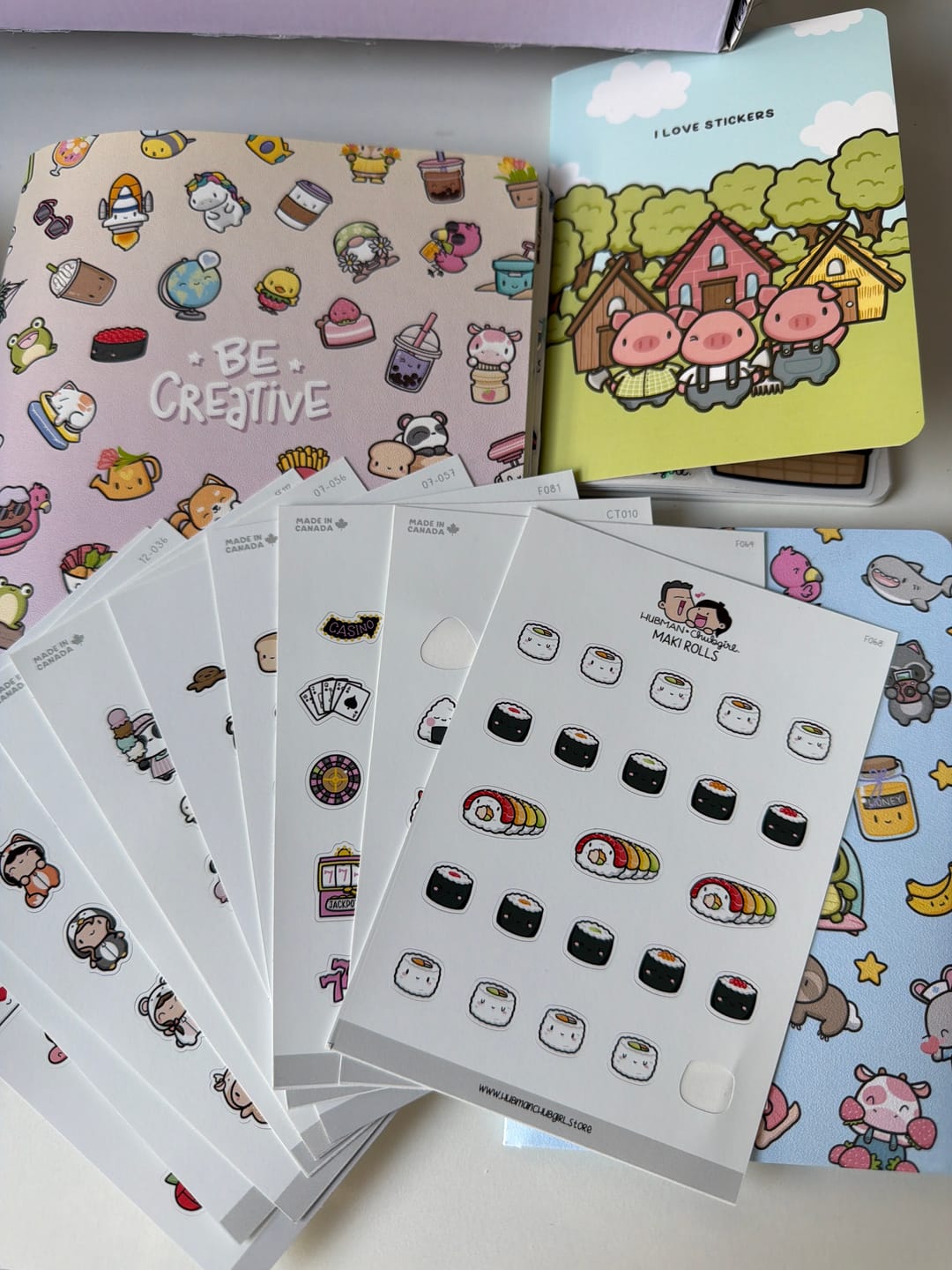 Customer photo review of Maki Rolls Planner Stickers