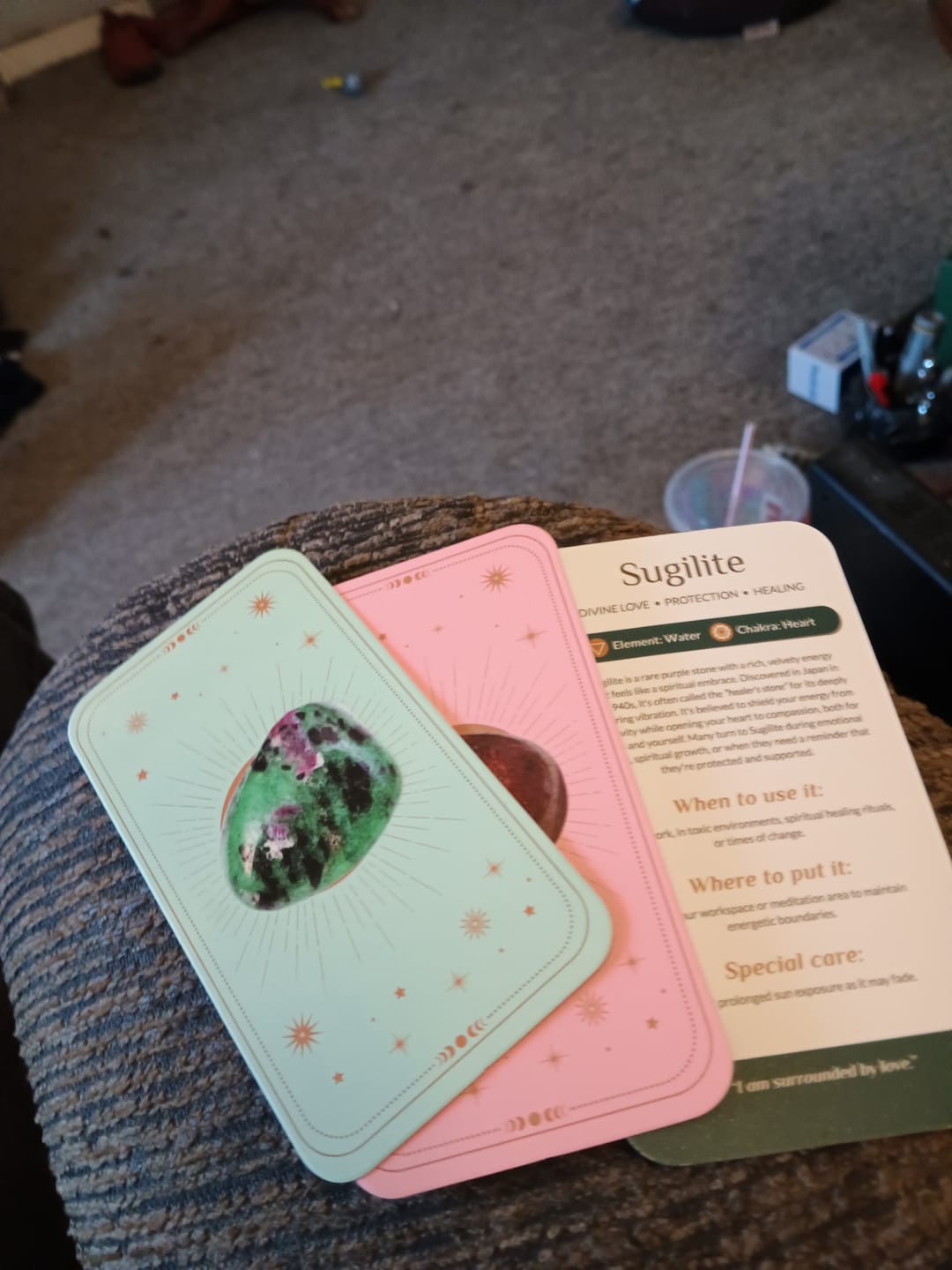 Customer photo review of The Crystal Wisdom Card Deck: Volume 2 (New Edition)