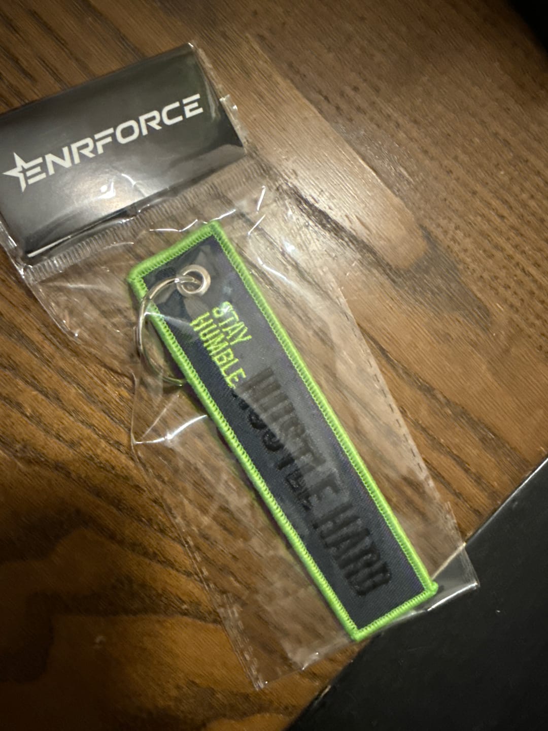 Customer photo review of Hustle Hard Jet Tag