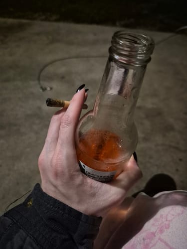 Customer photo review of THCA BLUEBERRY MUFFIN DONUTS