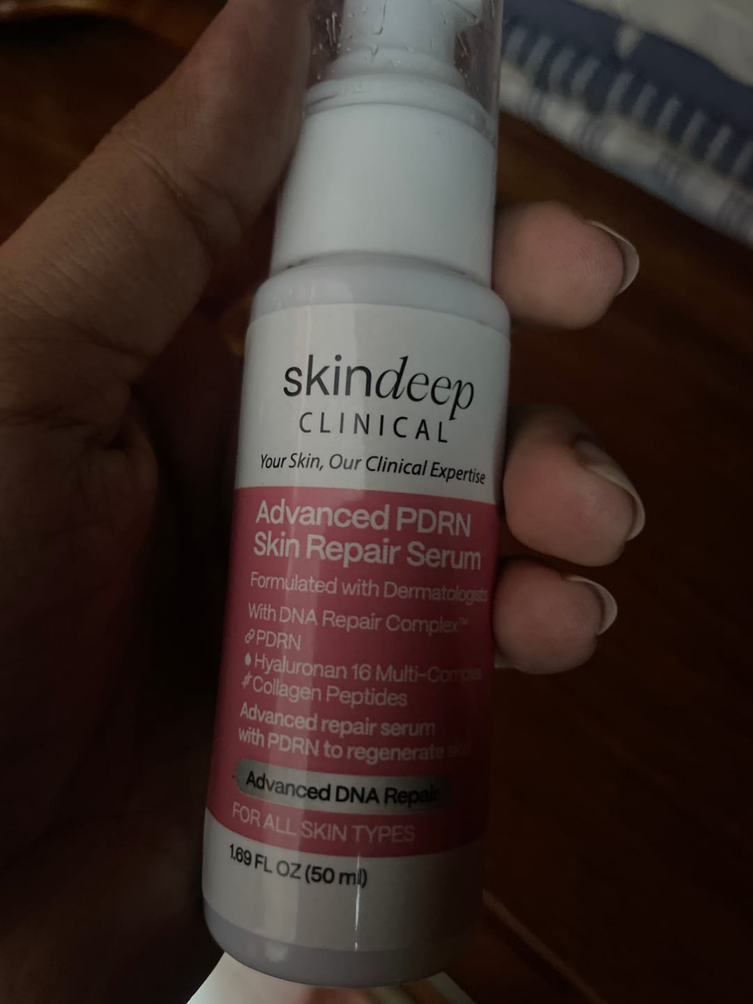Customer photo review of Advanced PDRN Skin Repair Serum