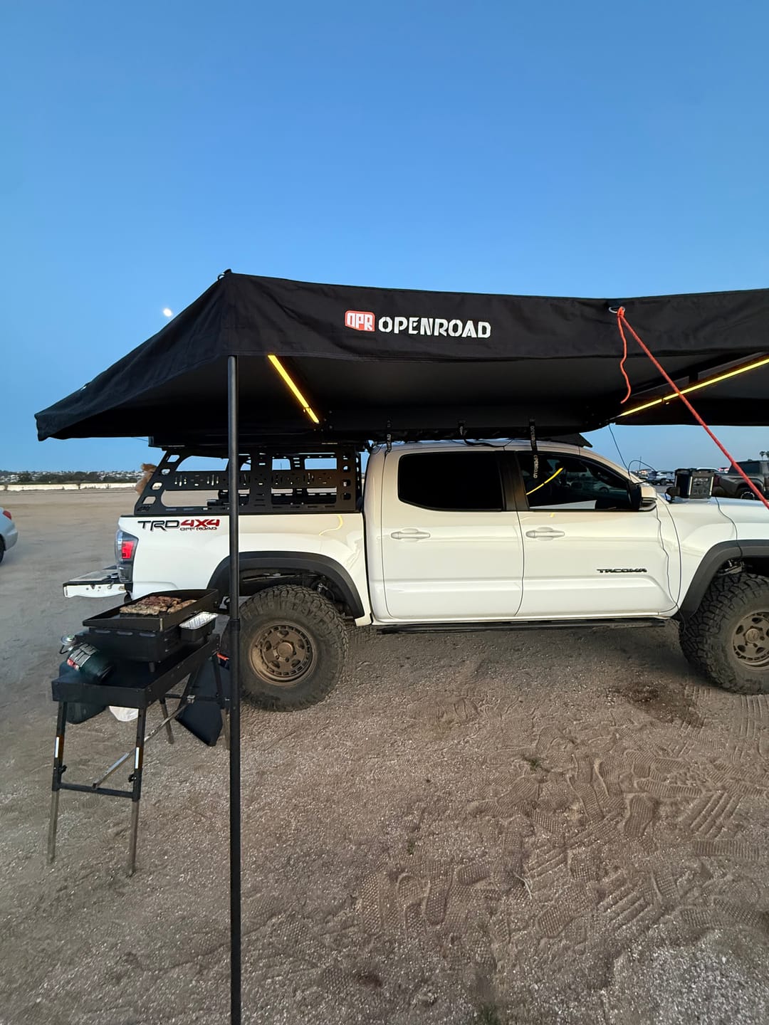 Customer photo review of OPENROAD 180 Free Standing Awning