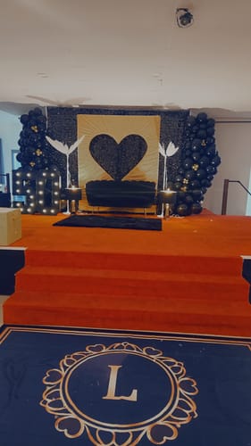 Customer photo review of 6x6.8ft Cutout Heart Frame for Wedding Party Decor Backdrop Stand
