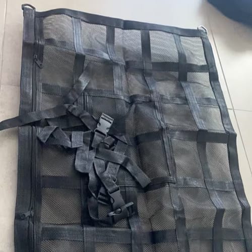 Customer photo review of Ultimate Car Overhead Cargo Net
