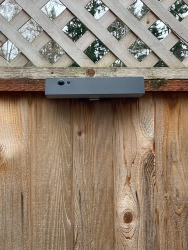 Customer photo review of Solar Wall Light with Motion Sensor
